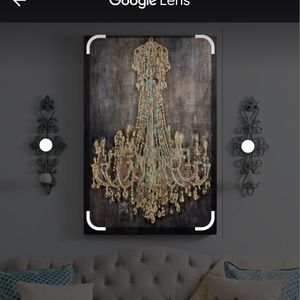 ISO chandelier canvas from Kirklands.